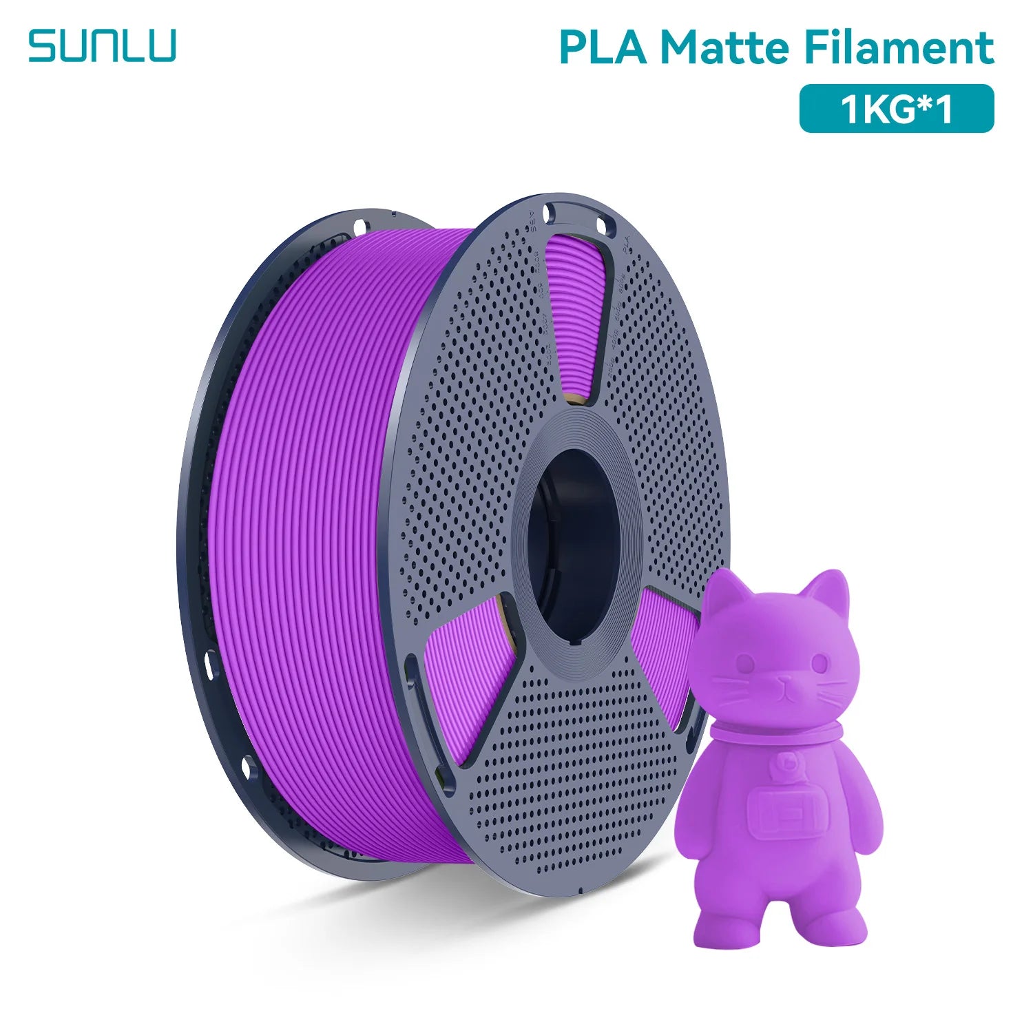 PLA Matte Filament 1.75mm 1kg - Smooth Finish for FDM Printers