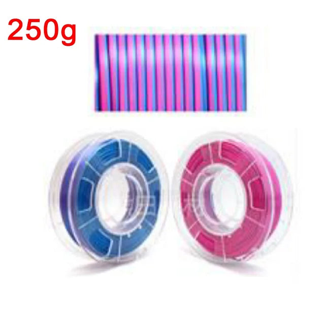 3D Printer Filament: Dual Color Silk PLA Filament 1.75mm - 3D Printer Material