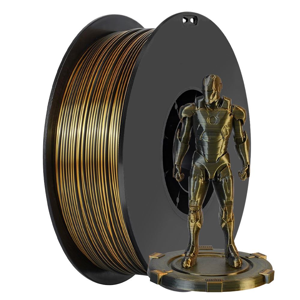 1.75mm PLA Filament Silk Blue Red Dual Color 250g