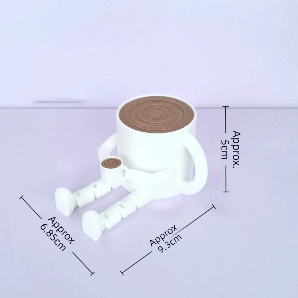 3D Printing Coffee Bean Ornaments Mocha pot Funny Coffee cup Ornament Multi Functional Sculpture Home Decorations Office