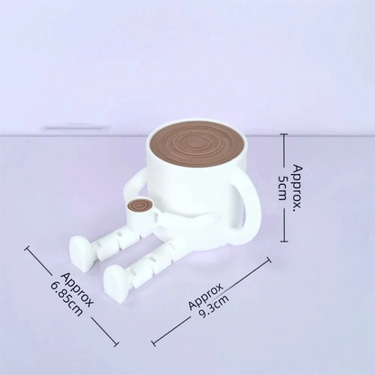 3D Printing Coffee Bean Ornaments Mocha pot Funny Coffee cup Ornament Multi Functional Sculpture Home Decorations Office