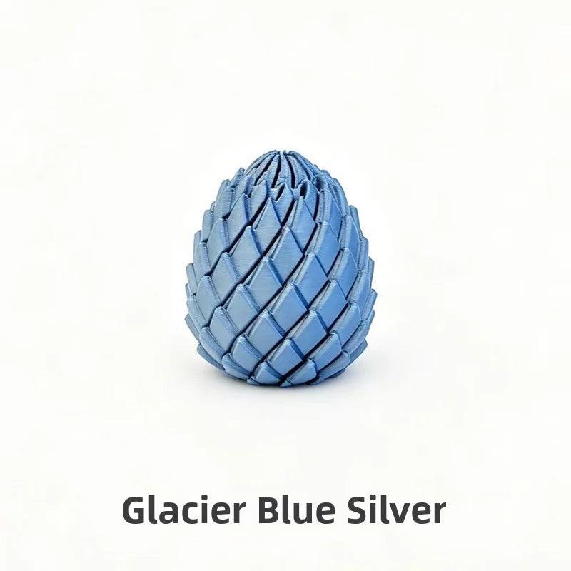 3D Printing Dragon Egg Stress Relief Model, Deformable Twist Egg,Creative Stress-Relief Gadget Desk Ornament Rotation Model Toy