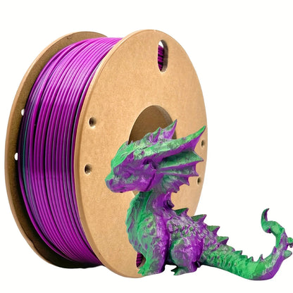 Multicolor 3D Printer Filament - Dual/Tri Color PLA Silk 250g