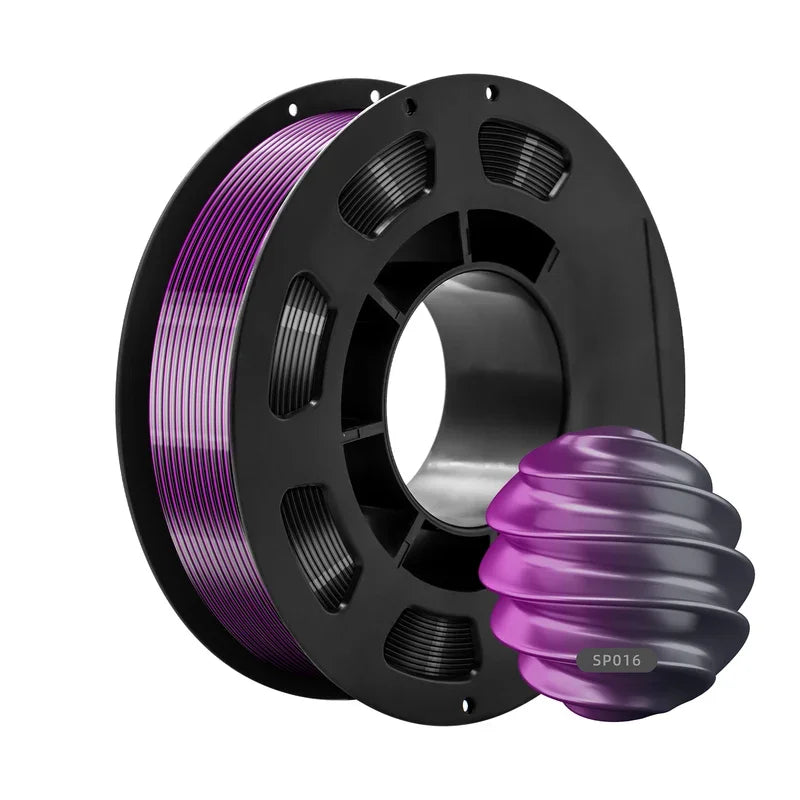 Dual-Color PLA Silk 3D Printer Filament 1.75mm Eco-Friendly 200g