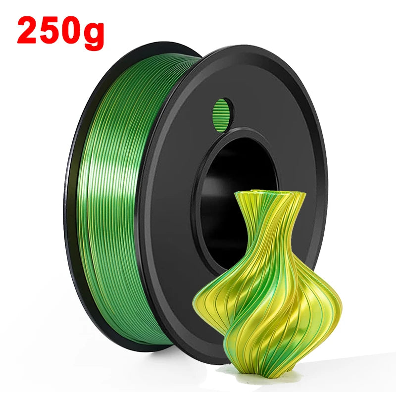 1.75mm PLA Filament Silk Blue Red Dual Color 250g