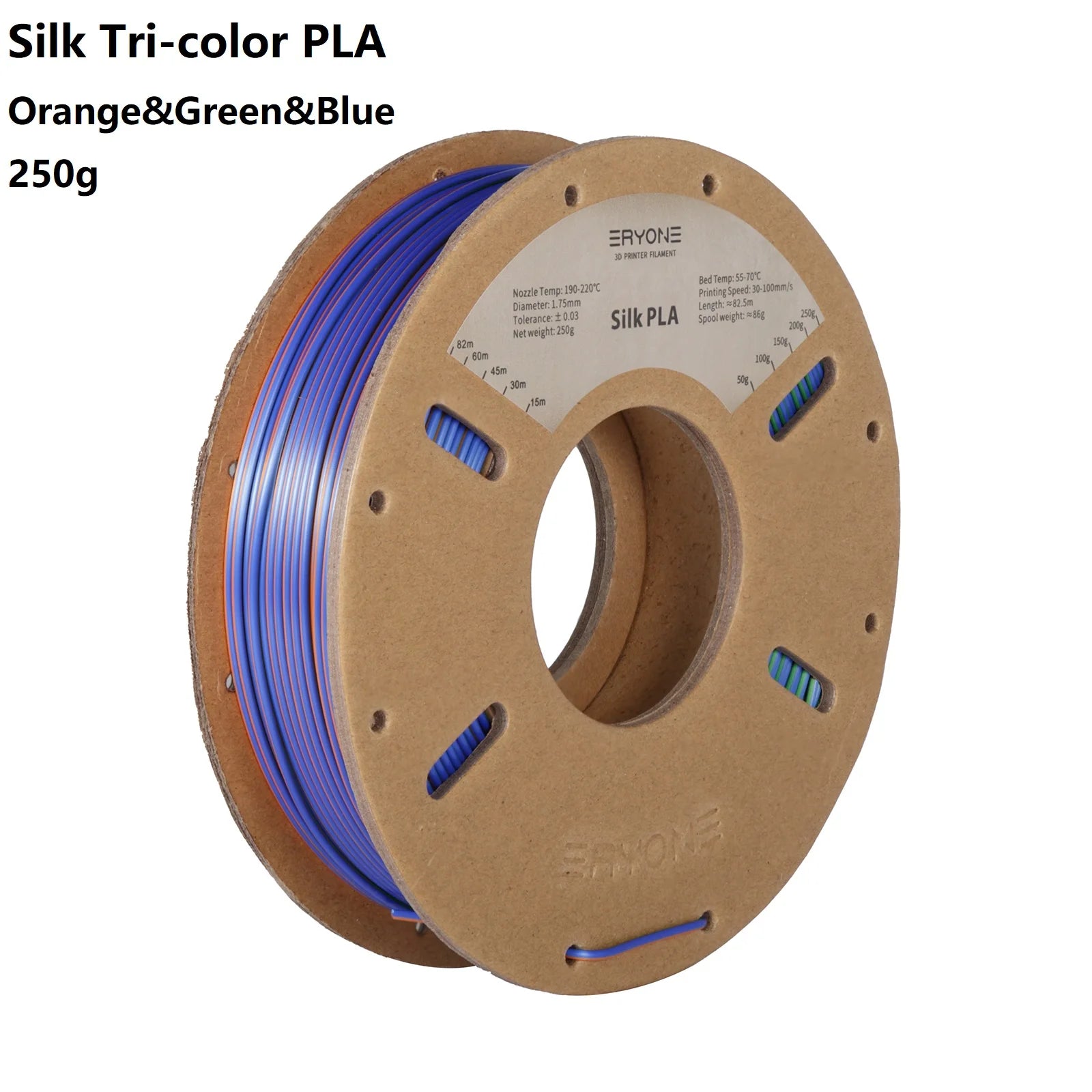3D Printer Filament: Dual-Color Matte Silk PLA Filament 1.75mm - Fast Shipping