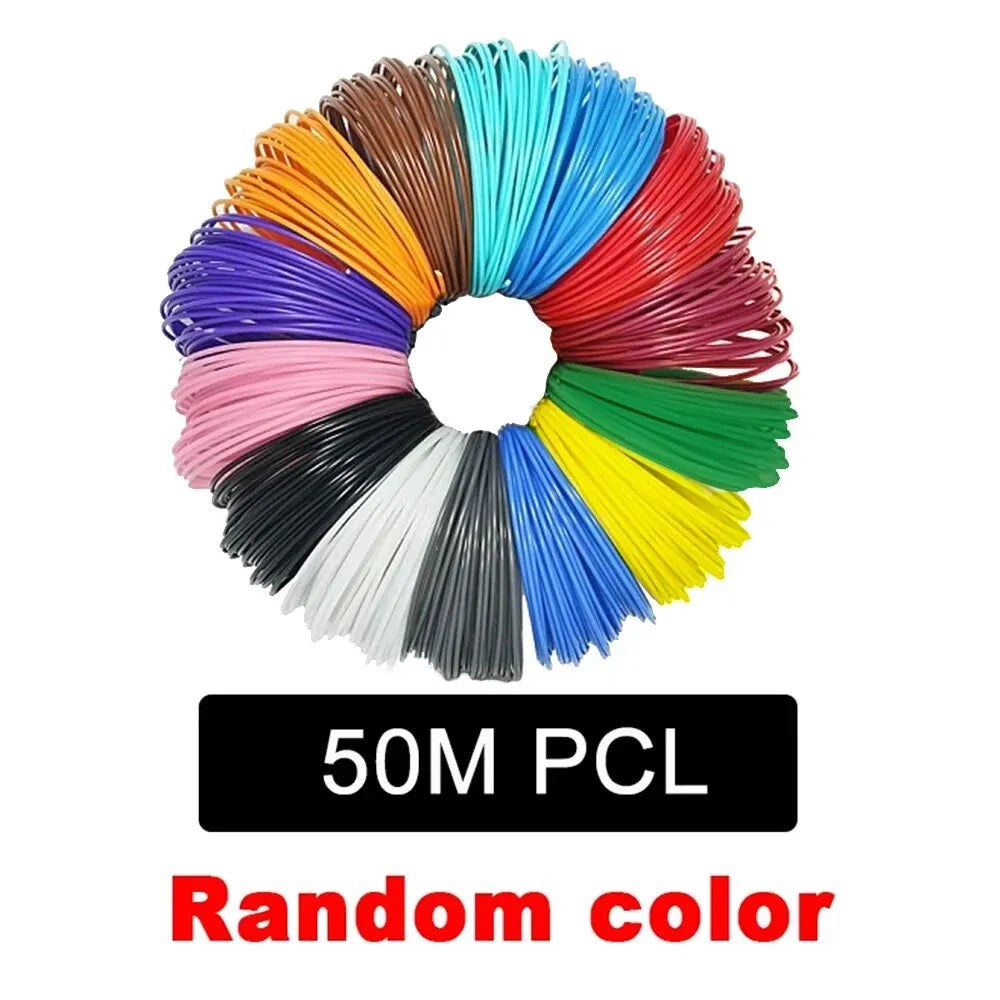 3D Printer Pen Filament: PLA PCL Odorless, Safe, 1.75mm, Multi-Length