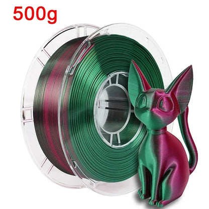 3D Printer Filament: Dual Color Silk PLA Filament 1.75mm - 3D Printer Material