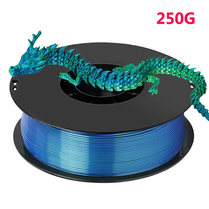 1.75mm PLA Filament Silk Blue Red Dual Color 250g