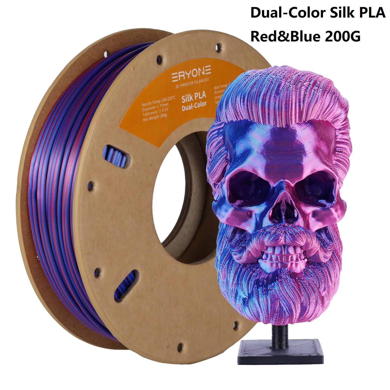 High Quality Silk PLA Filament: Dual/Tri Colors 1.75mm