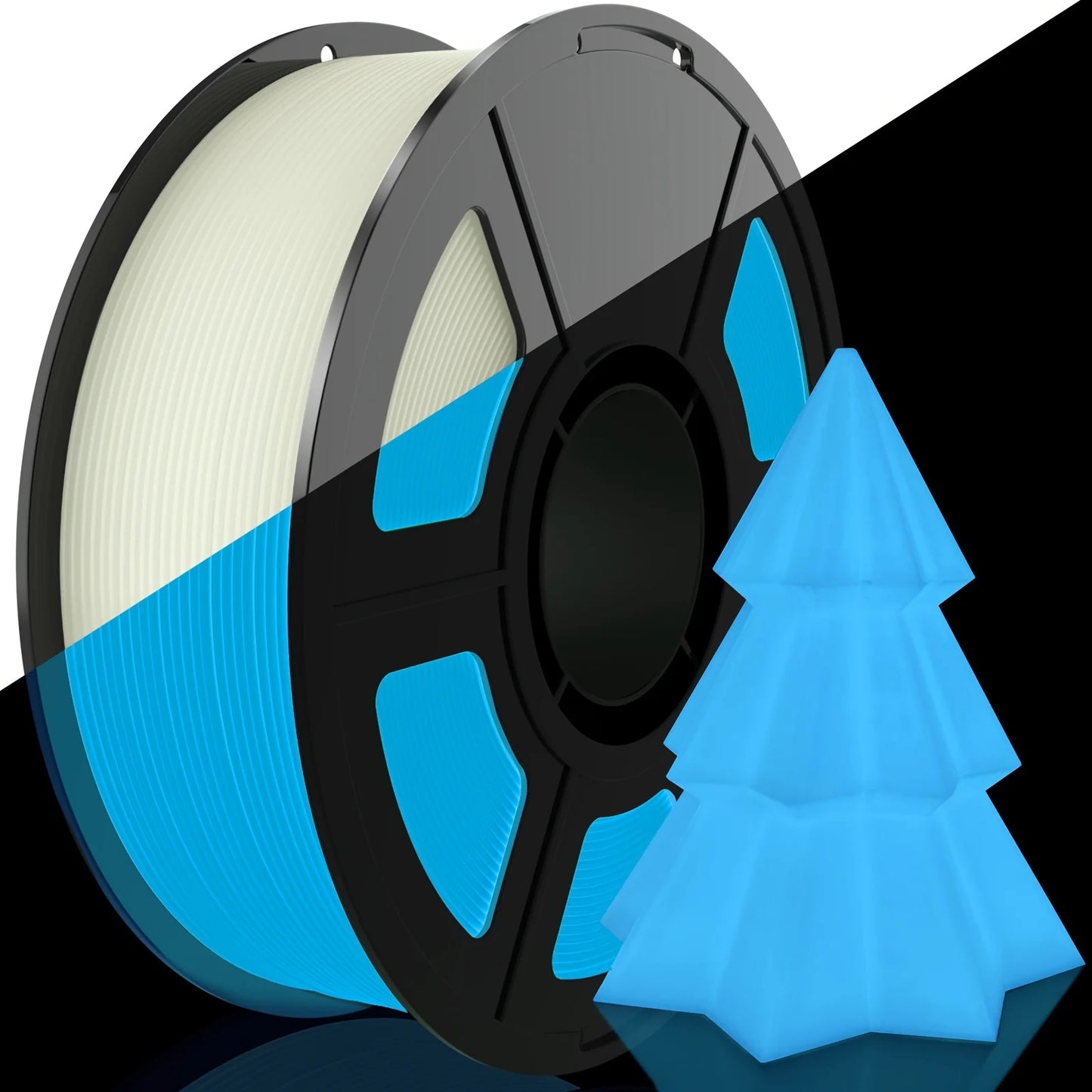 PLA Filament: PLA Luminous 3D Filament - Glow in the Dark, 200g Spool