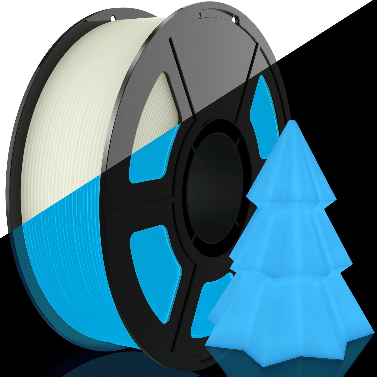 PLA Filament: PLA Luminous 3D Filament - Glow in the Dark, 200g Spool