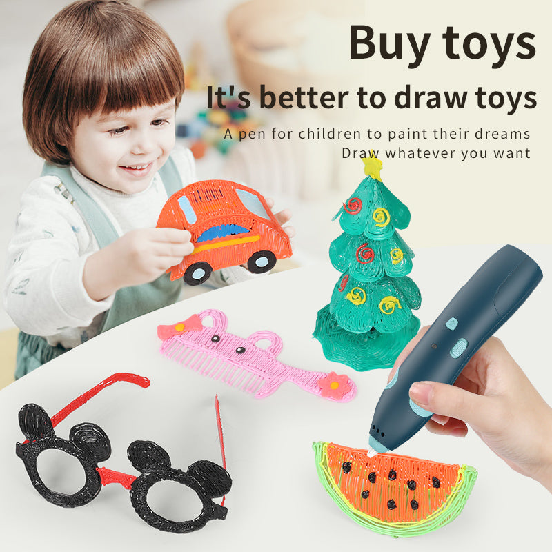 3D Pen: 3D Printing Pen for Kids - Safe Low-Temp Doodler Art Kit