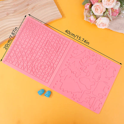 New 1PCS 3D Printing Pen Silicone Mat DIY Creative Drawing Template Pad With Heat-proof Finger Sleeve Art Tools Christmas Gift