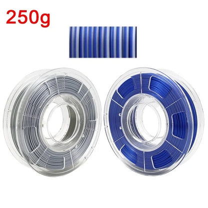 3D Printer Filament: Dual Color Silk PLA Filament 1.75mm - 3D Printer Material