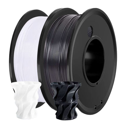 PETG 3D Printer Filament 1.75mm Black & White - 200G High Quality