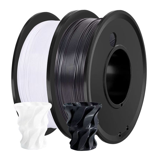 PETG 3D Printer Filament 1.75mm Black & White - 200G High Quality