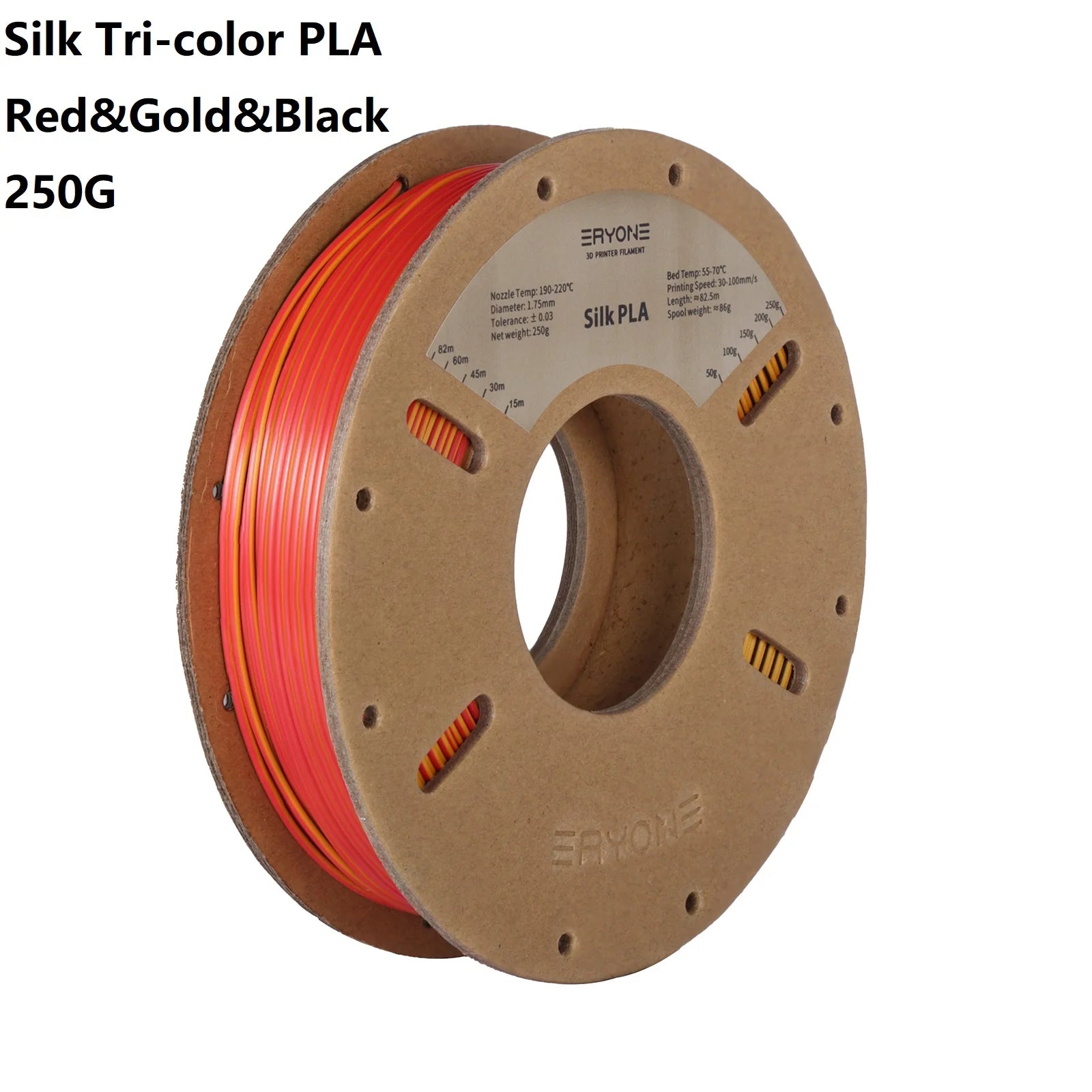 3D Printer Filament: Dual-Color Matte Silk PLA Filament 1.75mm - Fast Shipping