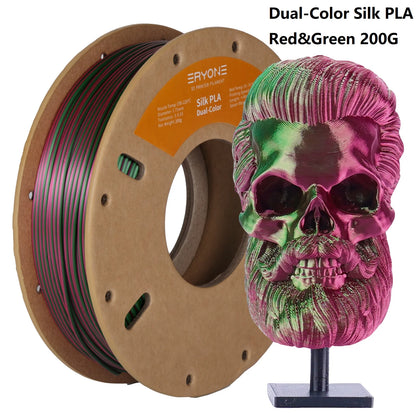 Silk PLA Filament 1.75mm Dual/Tri Colors for 3D Printer