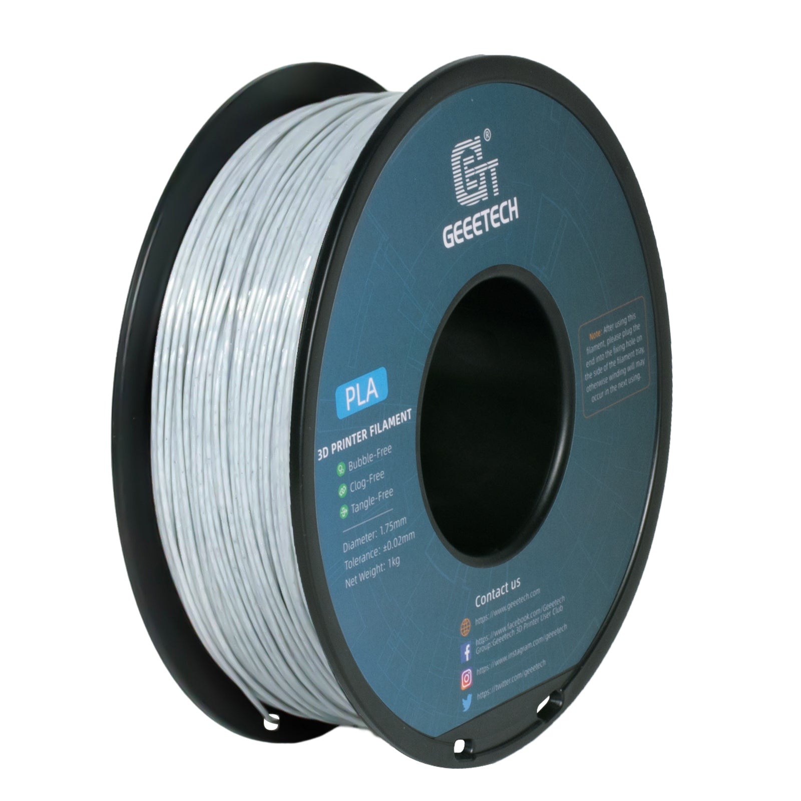 3D Printer Filament: Marble PLA 3D Printer Filament 1kg 1.75mm Tangle-Free
