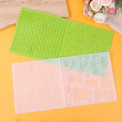 New 1PCS 3D Printing Pen Silicone Mat DIY Creative Drawing Template Pad With Heat-proof Finger Sleeve Art Tools Christmas Gift