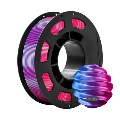 Dual-Color PLA Silk 3D Printer Filament 1.75mm Eco-Friendly 200g