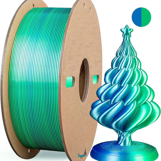 Multicolor 3D Printer Filament - Dual/Tri Color PLA 1.75mm