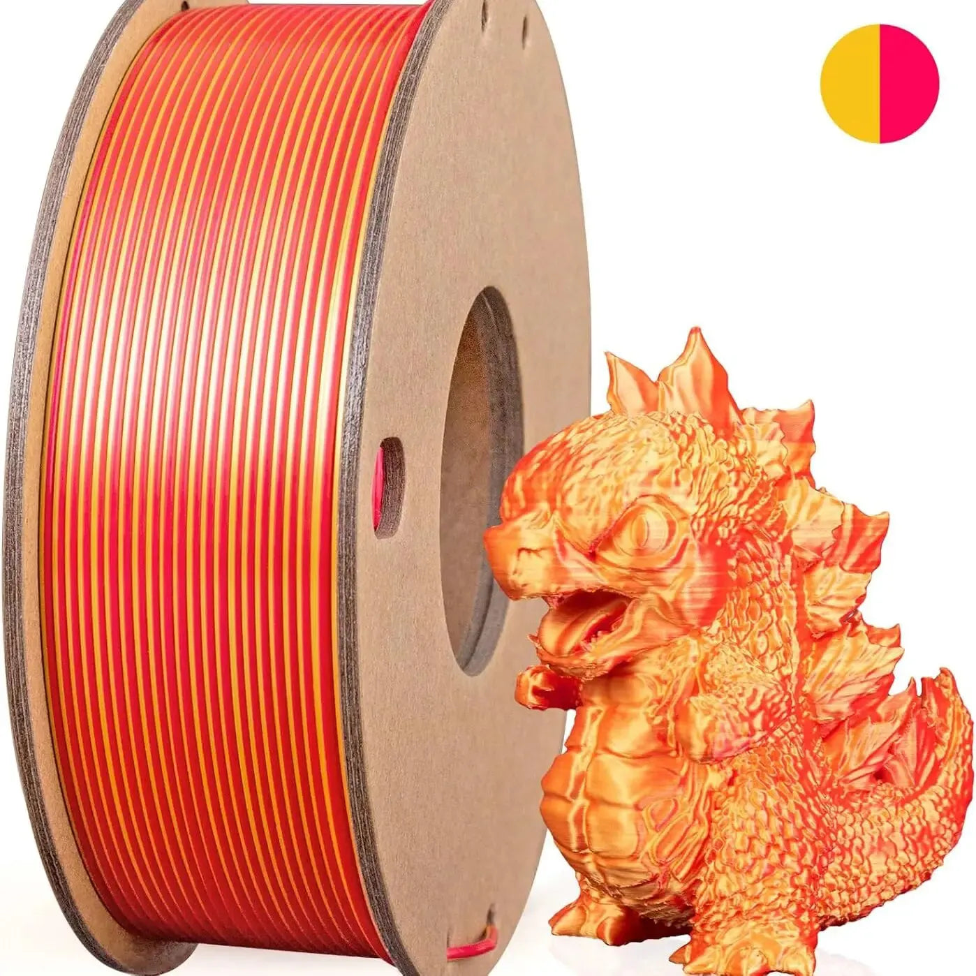 Multicolor 3D Printer Filament - Dual/Tri Color PLA Silk 250g