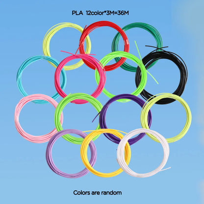 40 Color PLA Filament for 3D Pen - Safe, Smoke-Free Refill