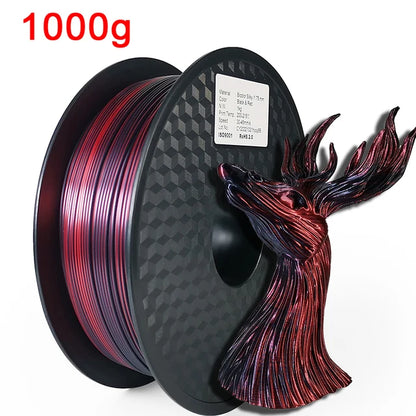 3D Printer Filament: Dual Color Silk PLA Filament 1.75mm - 3D Printer Material