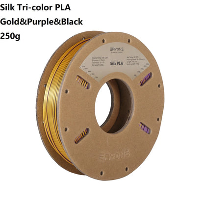 3D Printer Filament: Dual-Color Matte Silk PLA Filament 1.75mm - Fast Shipping