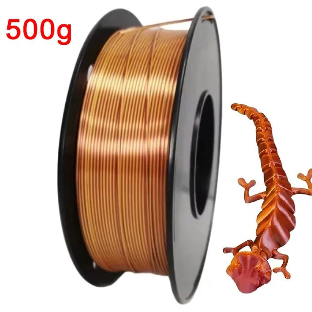 3D Printer Filament: Dual Color Silk PLA Filament 1.75mm - 3D Printer Material