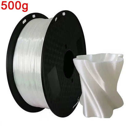 EasyThreed 3D Printer PLA Silk Filament 1.75mm Silky Filament PLA 1KG High Quality 3D PLA Black Silver No Bubble Vacuum