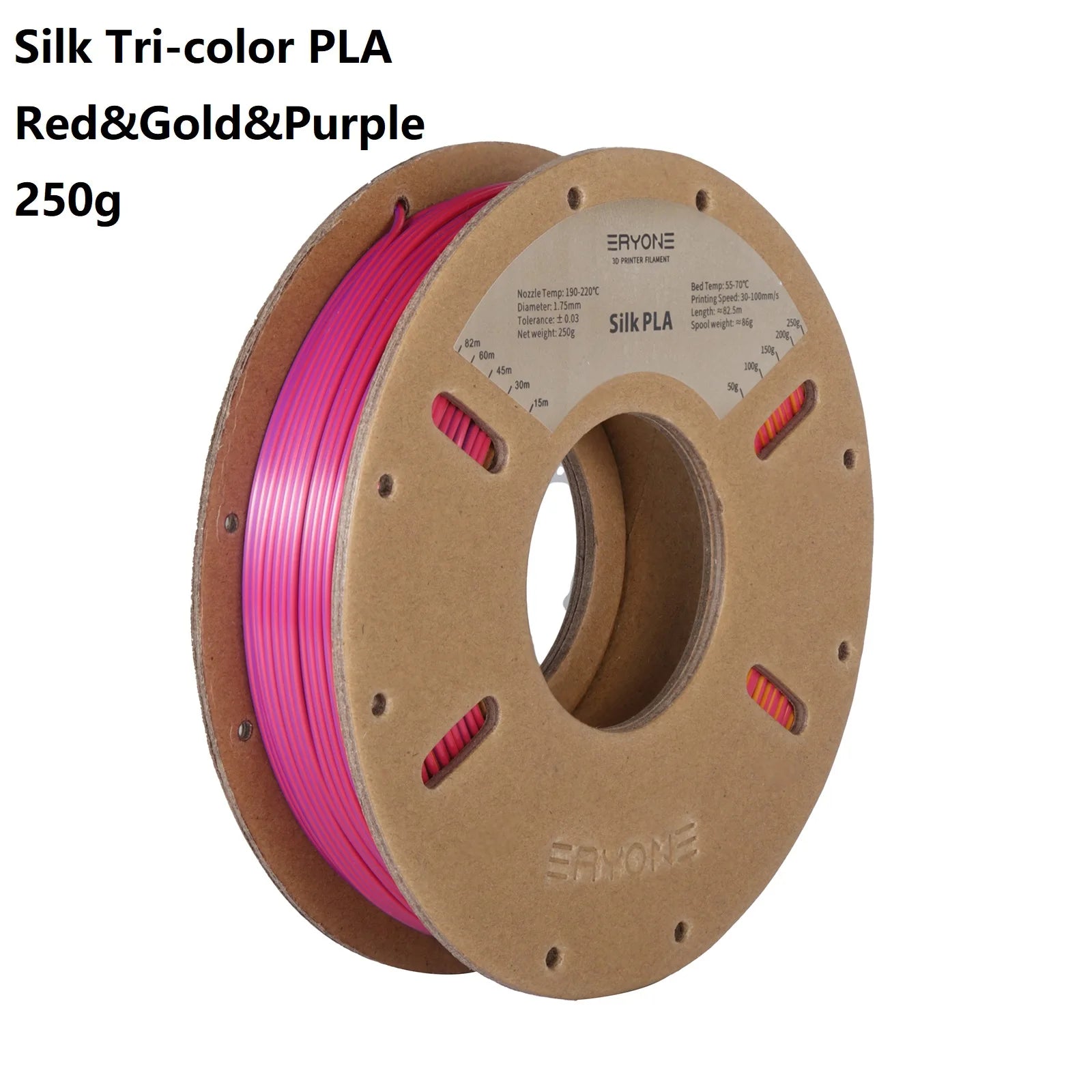 3D Printer Filament: Dual-Color Matte Silk PLA Filament 1.75mm - Fast Shipping