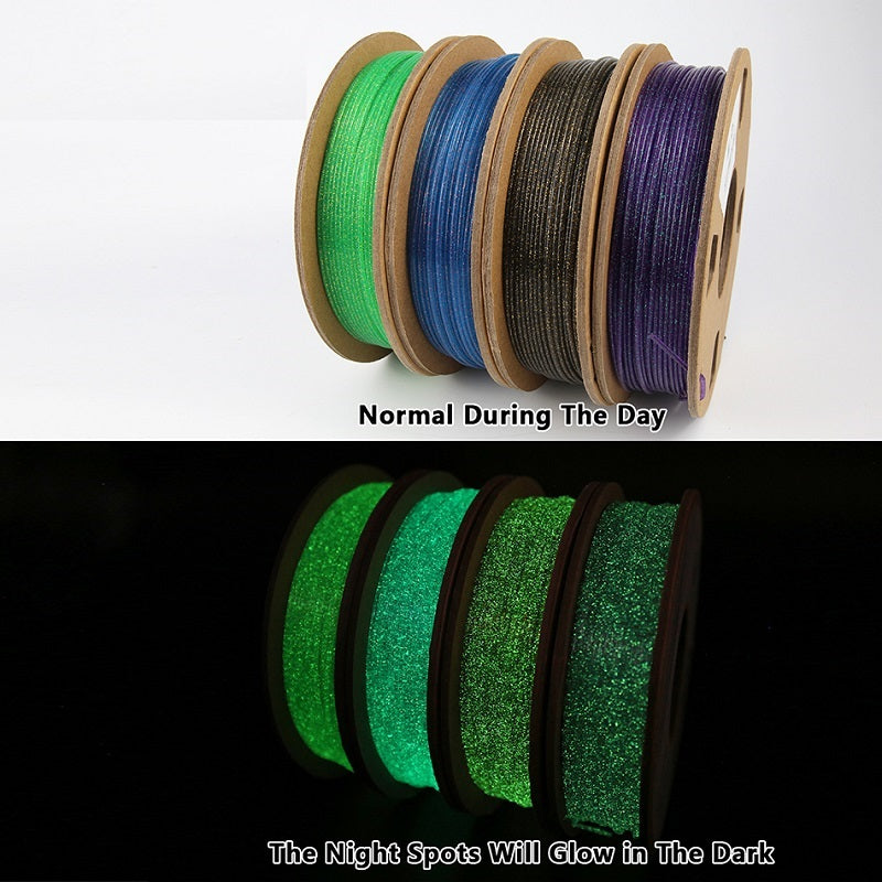 3D PLA Filament Glow Dark 1kg 1.75mm Luminous Rainbow