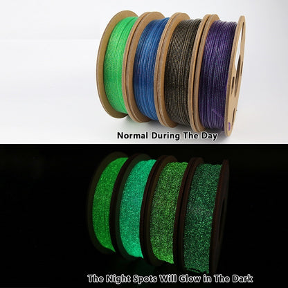 3D PLA Filament Glow Dark 1kg 1.75mm Luminous Rainbow