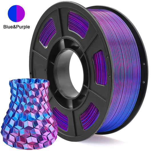 PLA Filament 1.75mm Dual Color Blue Purple 250g Spool