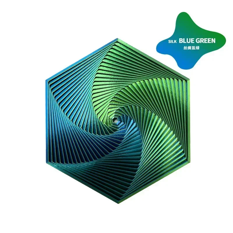 3D Printed Fractal Fidget Hexagon 7cm Portable Playing Sensory Anti-stress Toy Desktop Ornament Kid Toy Visual Gifts Mystery Box