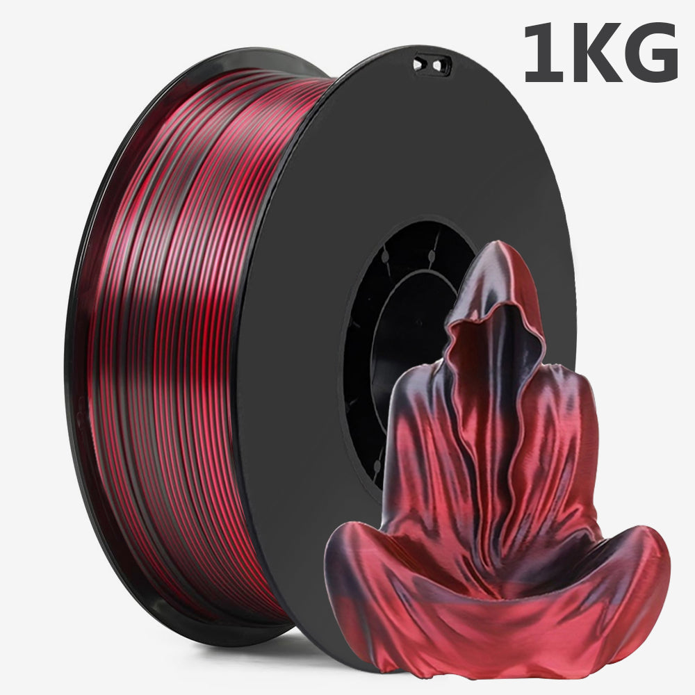 1.75mm PLA Filament Silk Blue Red Dual Color 250g