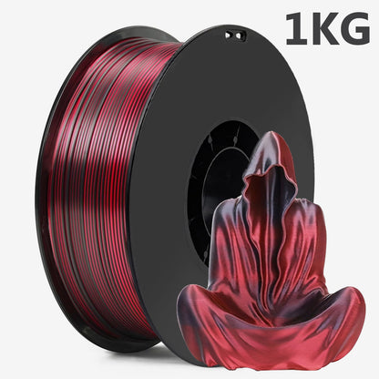 1.75mm PLA Filament Silk Blue Red Dual Color 250g