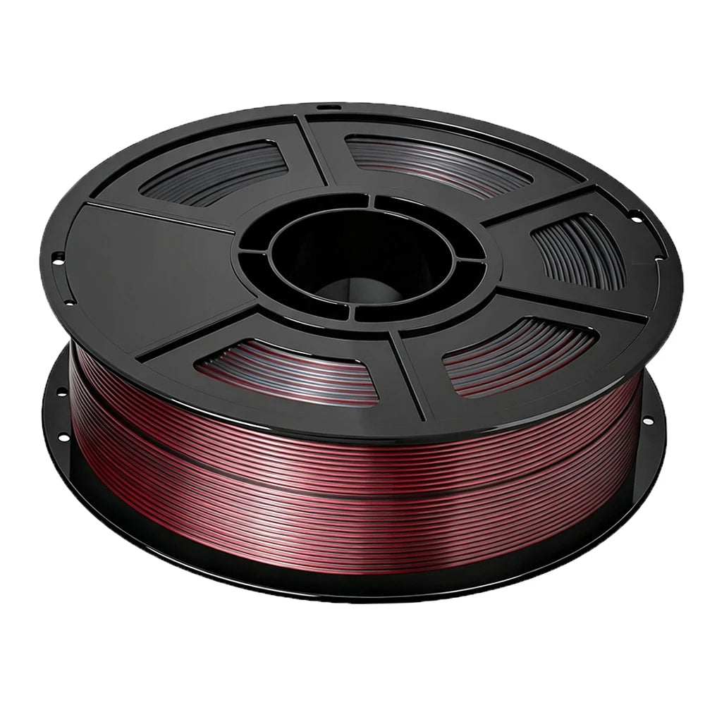 250g PLA Silk Black Red 3D Printer Filament 1.75mm Silk Black Red 3D Printer Material Filament Wire Vacuum Packaging