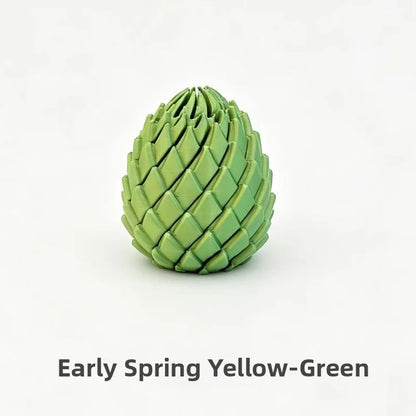 3D Printing Dragon Egg Stress Relief Model, Deformable Twist Egg,Creative Stress-Relief Gadget Desk Ornament Rotation Model Toy