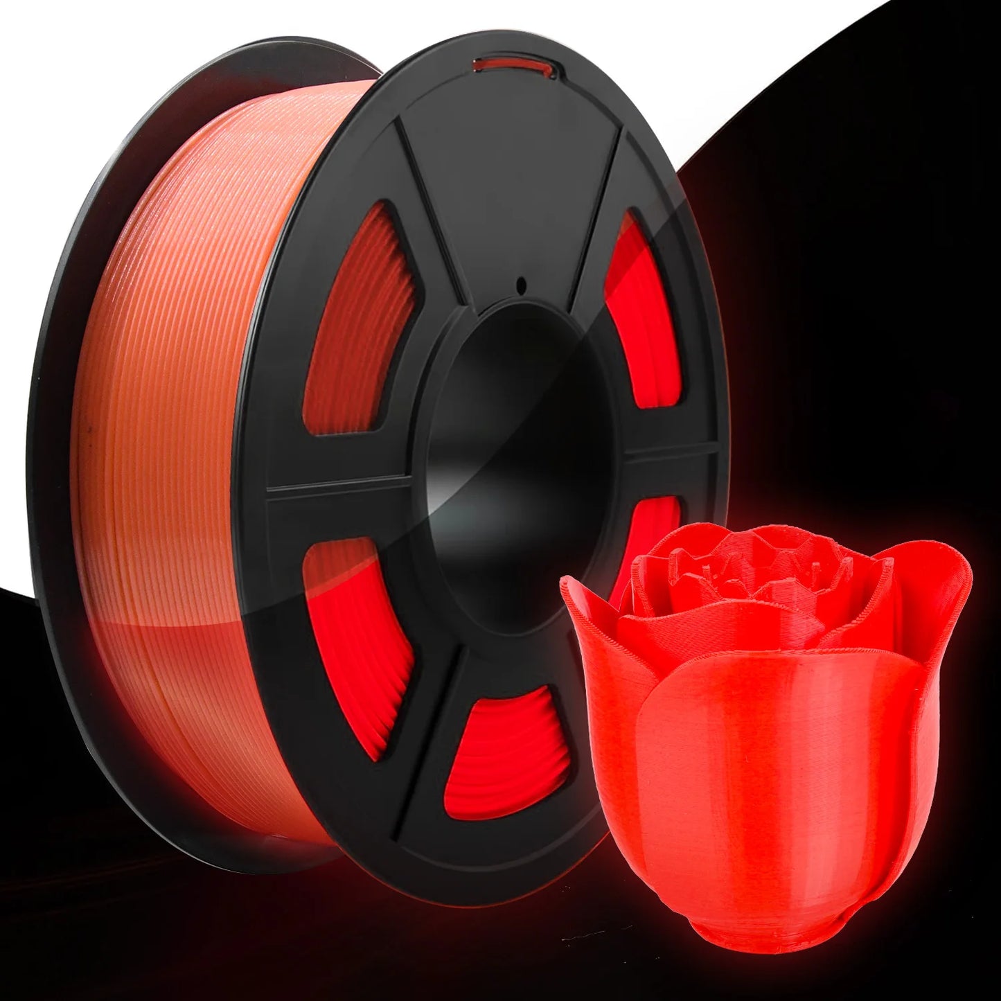 PLA Luminous 3D Printer Filament - Glow in the Dark, 200g