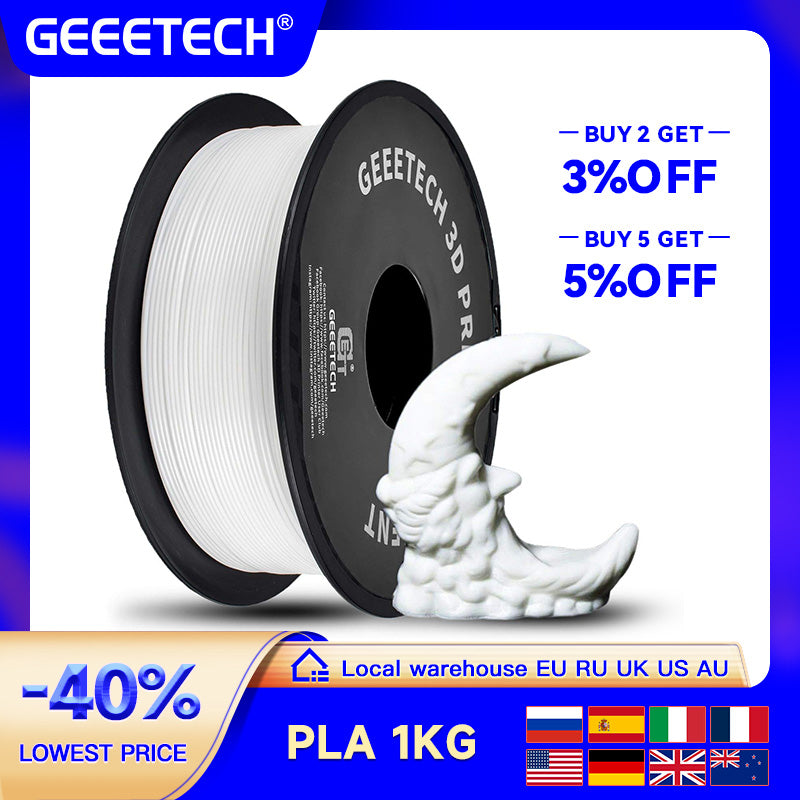 3D Printer Filament: 1.75mm 1kg Precision 0.03mm for FDM Printers