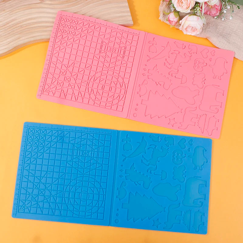 New 1PCS 3D Printing Pen Silicone Mat DIY Creative Drawing Template Pad With Heat-proof Finger Sleeve Art Tools Christmas Gift