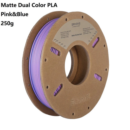 3D Printer Filament: Dual-Color Matte Silk PLA Filament 1.75mm - Fast Shipping