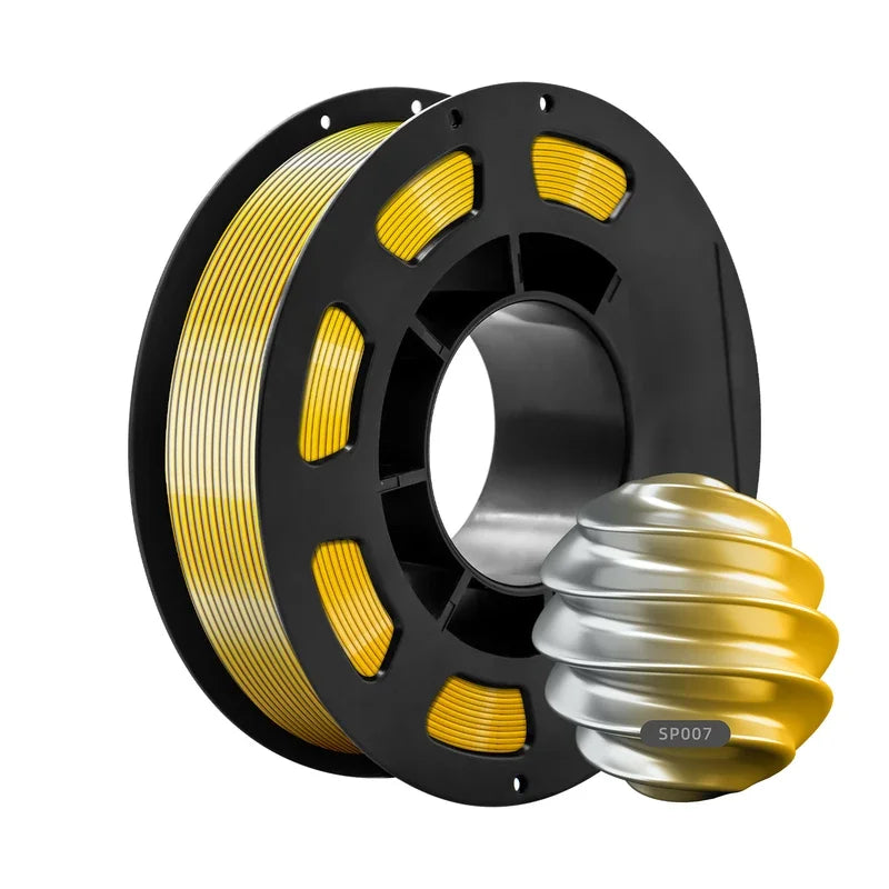 Dual-Color PLA Silk 3D Printer Filament 1.75mm Eco-Friendly 200g