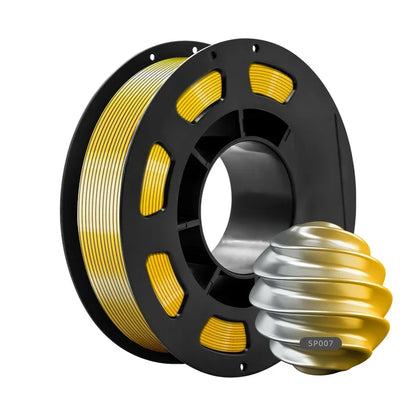Dual-Color PLA Silk 3D Printer Filament 1.75mm Eco-Friendly 200g