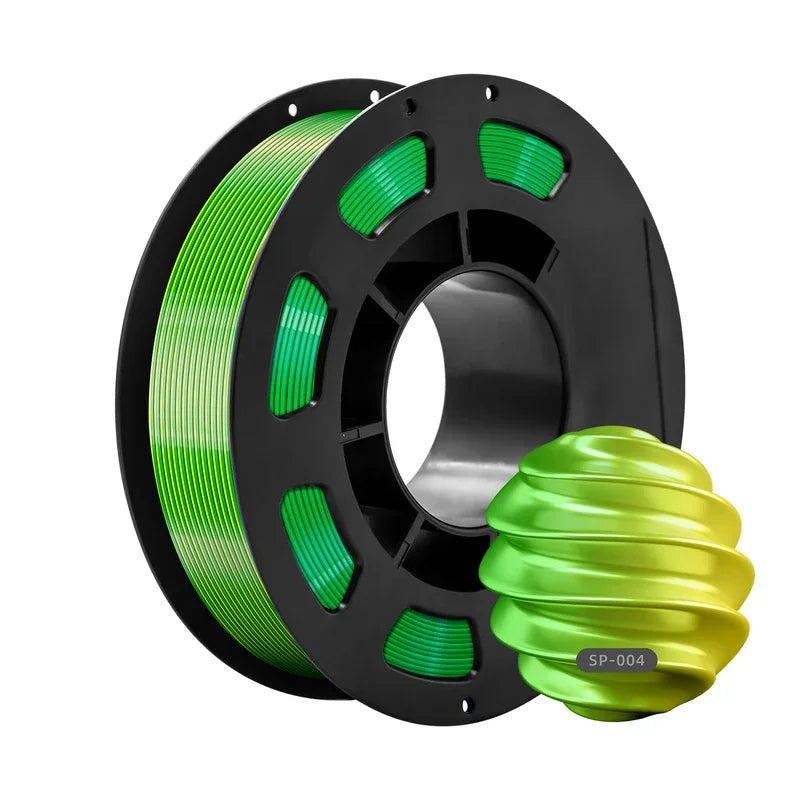 Dual-Color PLA Silk 3D Printer Filament 1.75mm Eco-Friendly 200g
