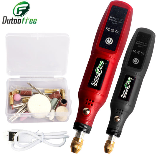 USB Cordless Rotary Tool Kit - 24PCS for Wood & Metal